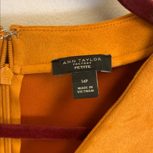 Ann Taylor Mustard Yellow Dress - Picture 2 of 5